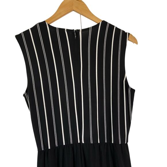 bebe Jumpsuit Black and White Striped Trouser Leg Dressy REVOLVE Size 4 - Picture 8 of 9